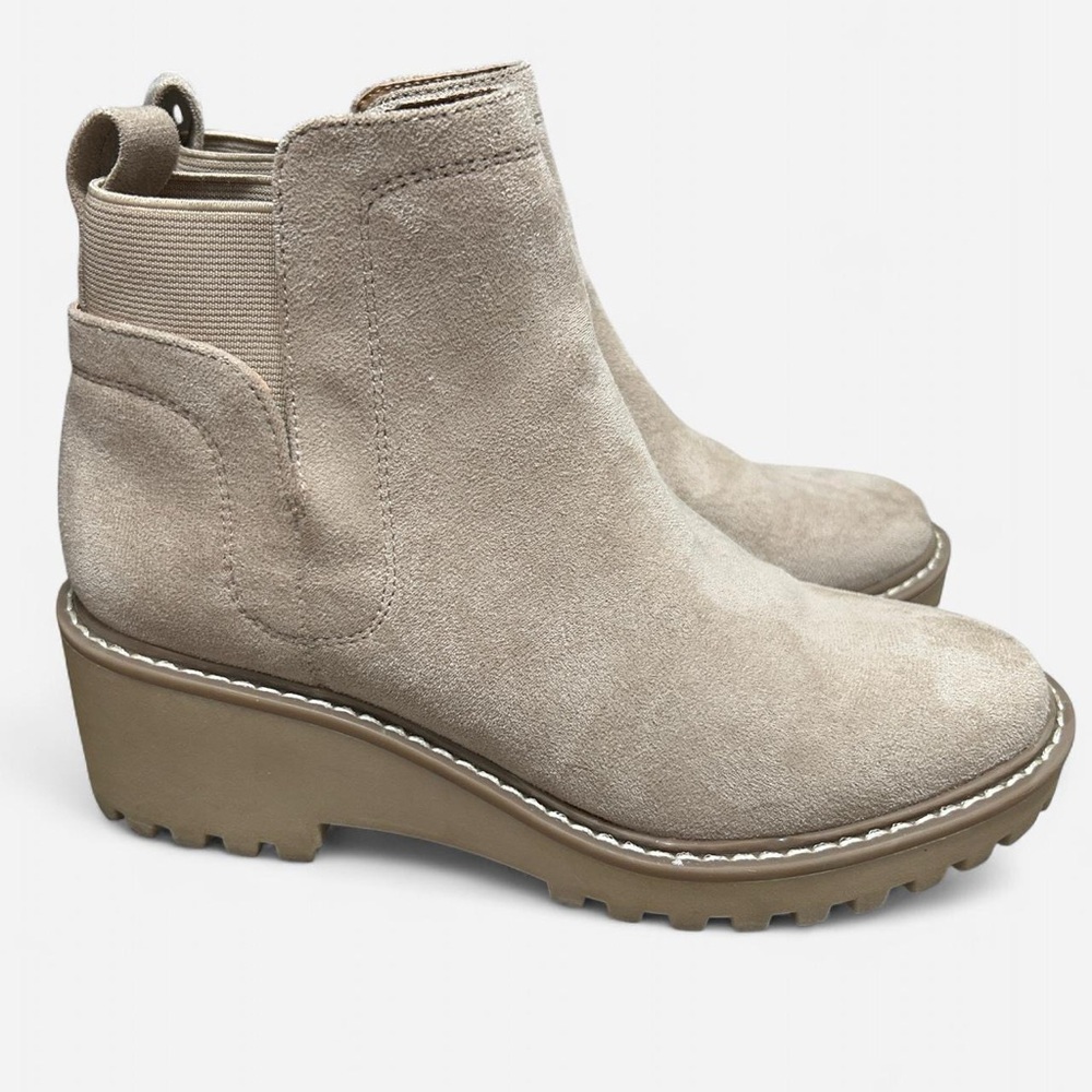 DV by Dolce Vita Beige Suede Ankle Boots